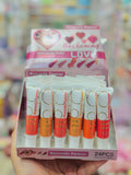 Romantic Forever Sweet Plush Liquid Blush Set (6 Pcs) – Hydrating Liquid-to-Powder Cheek Tint