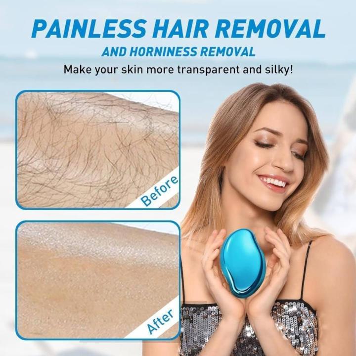 Crystal Hair Eraser – Painless Exfoliating Physical Hair Remover for Smooth Skin