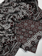 Traditional Allover Print Ajrak Cotton 3-Piece Unstitched Suit | Cultural Sindhi Print Dress