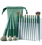 13 Pcs Velvet Pouch Makeup Brush Set – Premium Soft Cosmetic Brushes with Velvet Bag