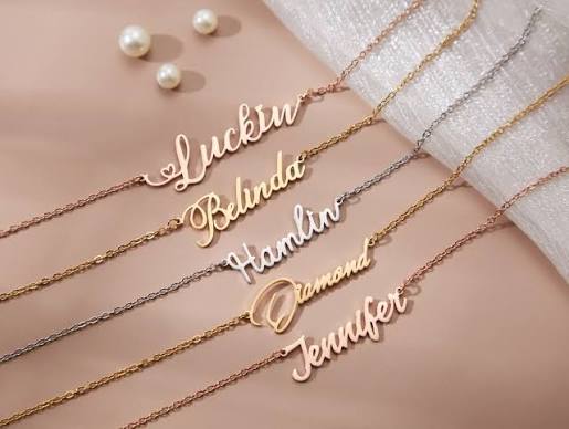 Customized Name Gold Plated Necklace - Personalized Elegant Jewelry