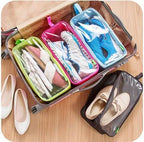 Pack Of 4 Portable Travel Shoe Organizer Bags – Waterproof Storage Pouches with Clear Window & Handle