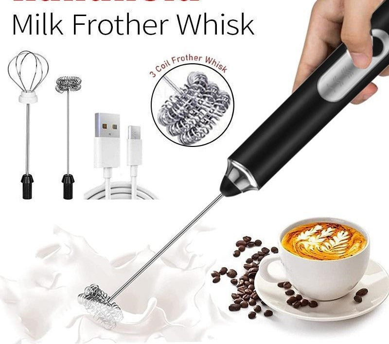 Rechargeable Coffee Beater & Milk Frother | Portable Electric Handheld Mixer