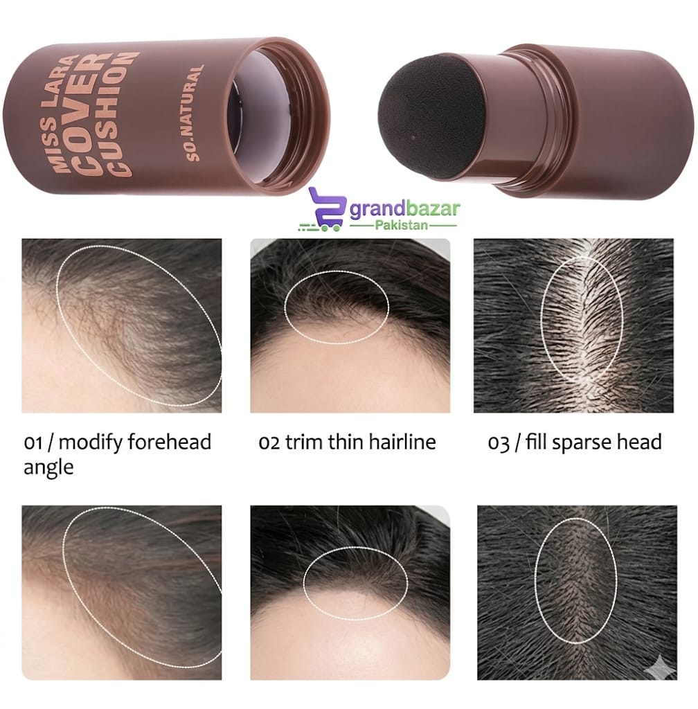 Miss Lara Eyebrow & Forehead Cover Cushion – Natural Hairline Concealer Stick