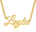 Customized Name Gold Plated Necklace - Personalized Elegant Jewelry