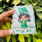 14 August Independence Day DTF Iron-On Prints for Clothes – Jashn-e-Azadi Pakistan T-Shirt Sticker Sheets (5x5 Inch)