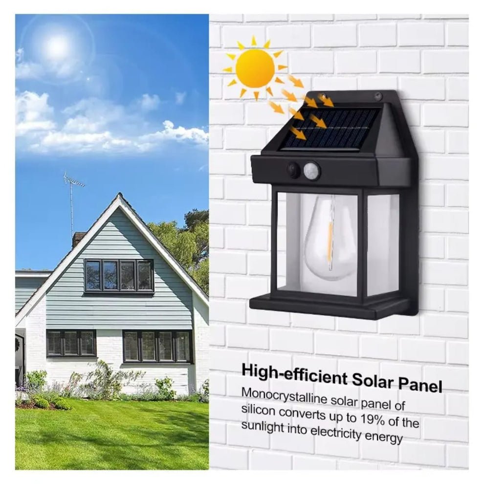 LED Solar Induction Wall Lamp – Decorative Waterproof Motion Sensor Light