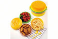 Cute 3-Layer Hamburger Shape Kids Lunch Box with Spoon & Fork – Multi-Tier Portable Bento Box