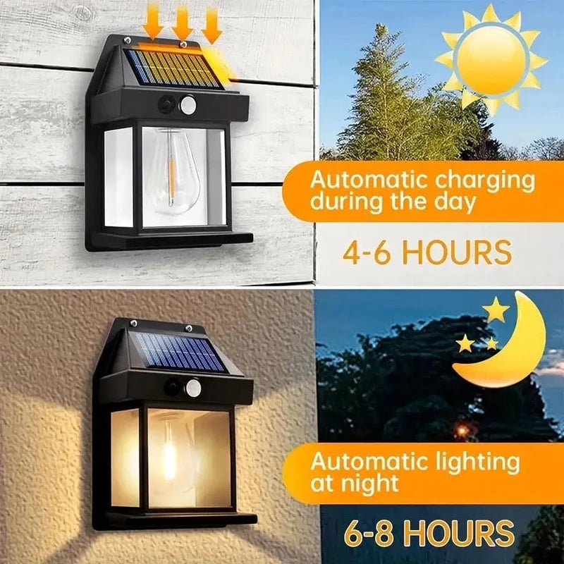 Waterproof Sensor Single Solar Wall Light