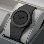 Premium Matte Black Arabic Dial Watch – Minimalist Aesthetic Quartz Wristwatch