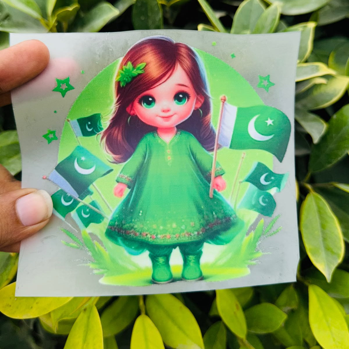 14 August Independence Day DTF Iron-On Prints for Clothes – Jashn-e-Azadi Pakistan T-Shirt Sticker Sheets (5x5 Inch)