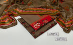 Unstitched Lawn Printed 3 Piece Suit with Bamber Chiffon Dupatta
