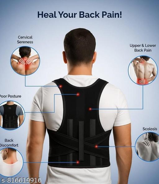Back Posture Corrector Belt with Support Metal Rods