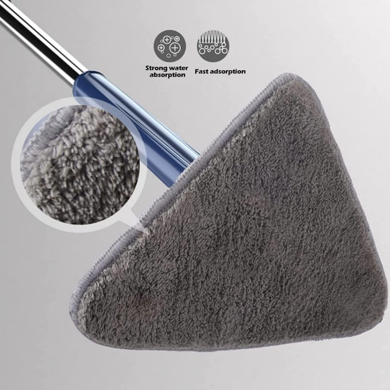 360° Rotating Triangle Twister Mop – Self-Wringing Cleaning Mop for Floors, Walls & Ceilings