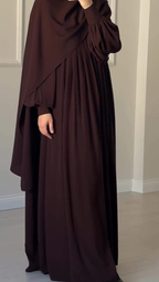 Chocolaty Elegant Abaya With Stroller
