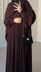 Chocolaty Elegant Abaya With Stroller
