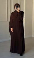 Chocolaty Elegant Abaya With Stroller