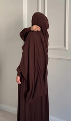 Chocolaty Elegant Abaya With Stroller