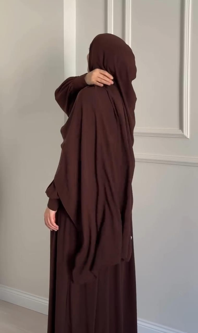 Chocolaty Elegant Abaya With Stroller