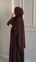 Chocolaty Elegant Abaya With Stroller