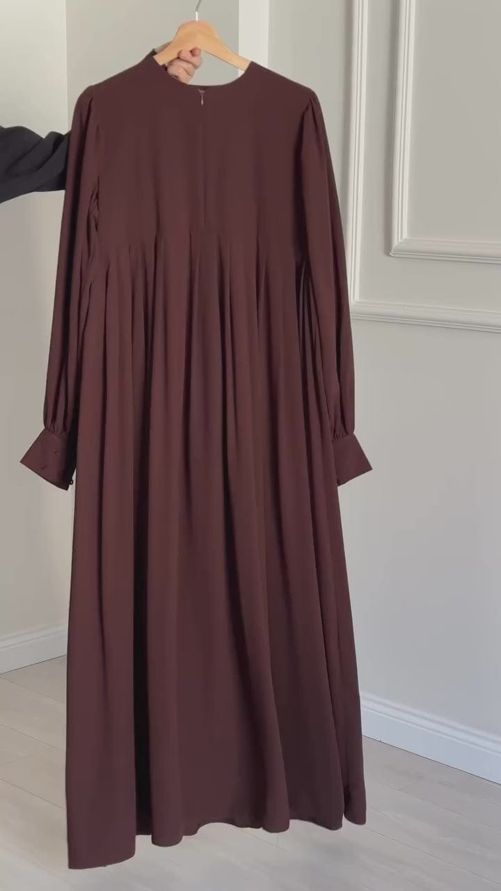 Chocolaty Elegant Abaya With Stroller