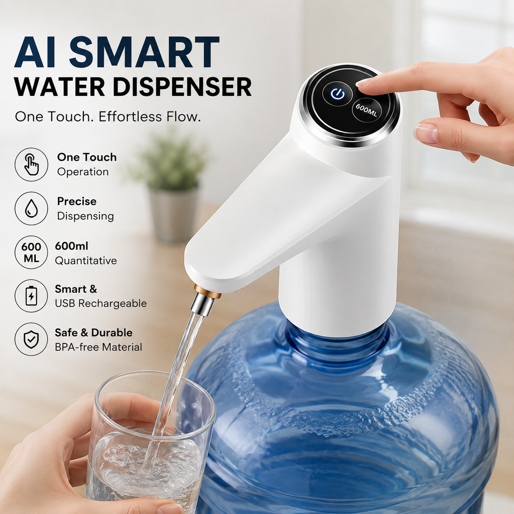 New Rechargeable Automatic Water Pump | Wireless Dispenser with Box Packing