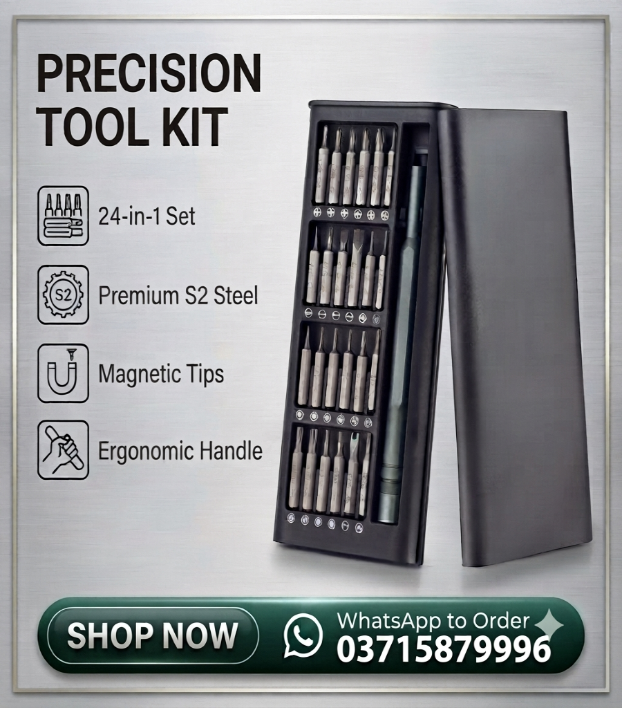 24-in-1 Precision Screwdriver Set – Portable Magnetic Repair Tool Kit for Mobile, Laptop & Electronics