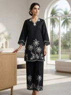 Ready to Wear Farshi Shalwaar CoOrd Set – Premium Bareeza Cotton Summer Wear