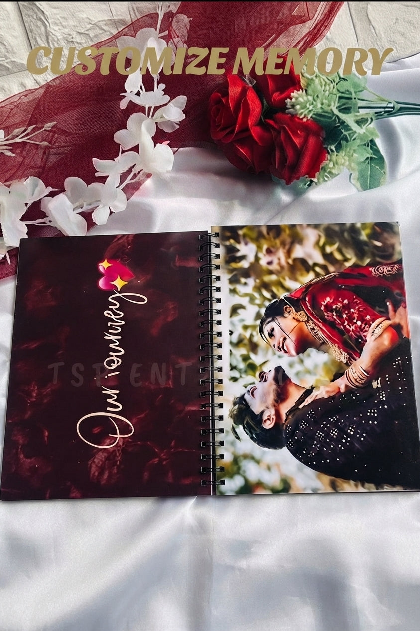 Sweet Memories Customized Spiral Photo Book Album – 8x12 Inches