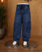 Kids 6-Pocket Stretch Baggy Cargo Jeans