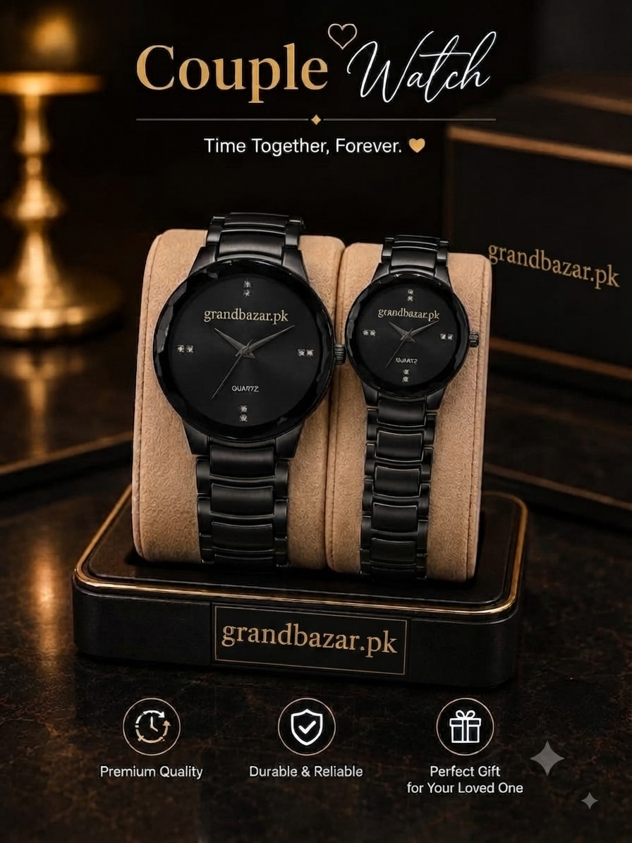 Couple Pair Watch with Metal Chain