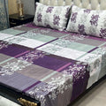 3-Piece Full Printed Cotton Mix King Size Bedsheet Gift Pack