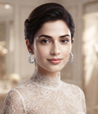 Fancy Delicate Design Micro Zircon Balliyan in Golden & Silver