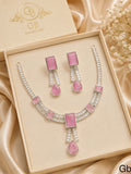 Luxury Zircon Jewelry Set for Women – Necklace & Earrings | Multiple Colors