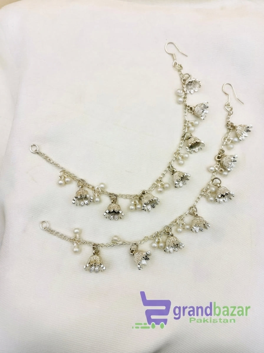 Traditional Pearl Hair Sahary Set