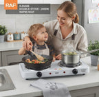 Raf Double Electric Stove 2000W – Fast Heating Hot Plate