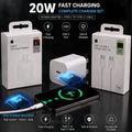 20W USB-C Fast Charging Adapter & 1M Cable Set