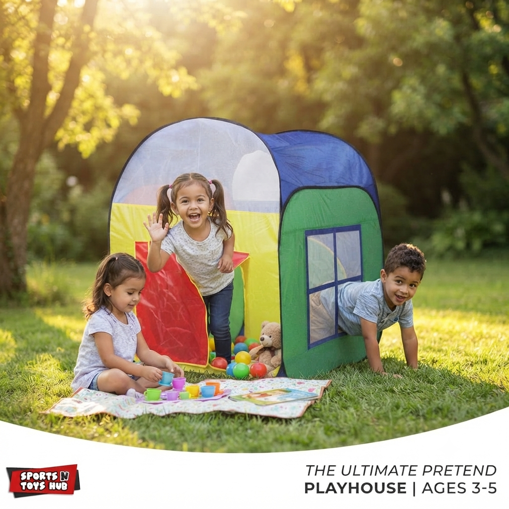 Big Play House Tent for Kids | Large Indoor & Outdoor Play Tent Toy