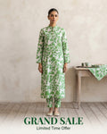 12 Rabi-ul-Awwal Special | Emerald Botanical Polo Cotton 2-Piece Unstitched Suit