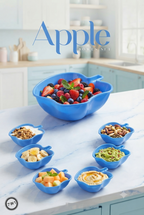 Apple Shape 7-in-1 Serving Bowl Set | Stylish Fruit & Snack Bowls