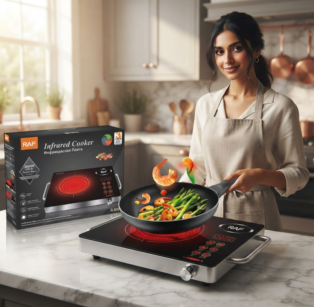 5000W Home Electric Stove and Hot Plate - Portable Cooking and Coffee Heater