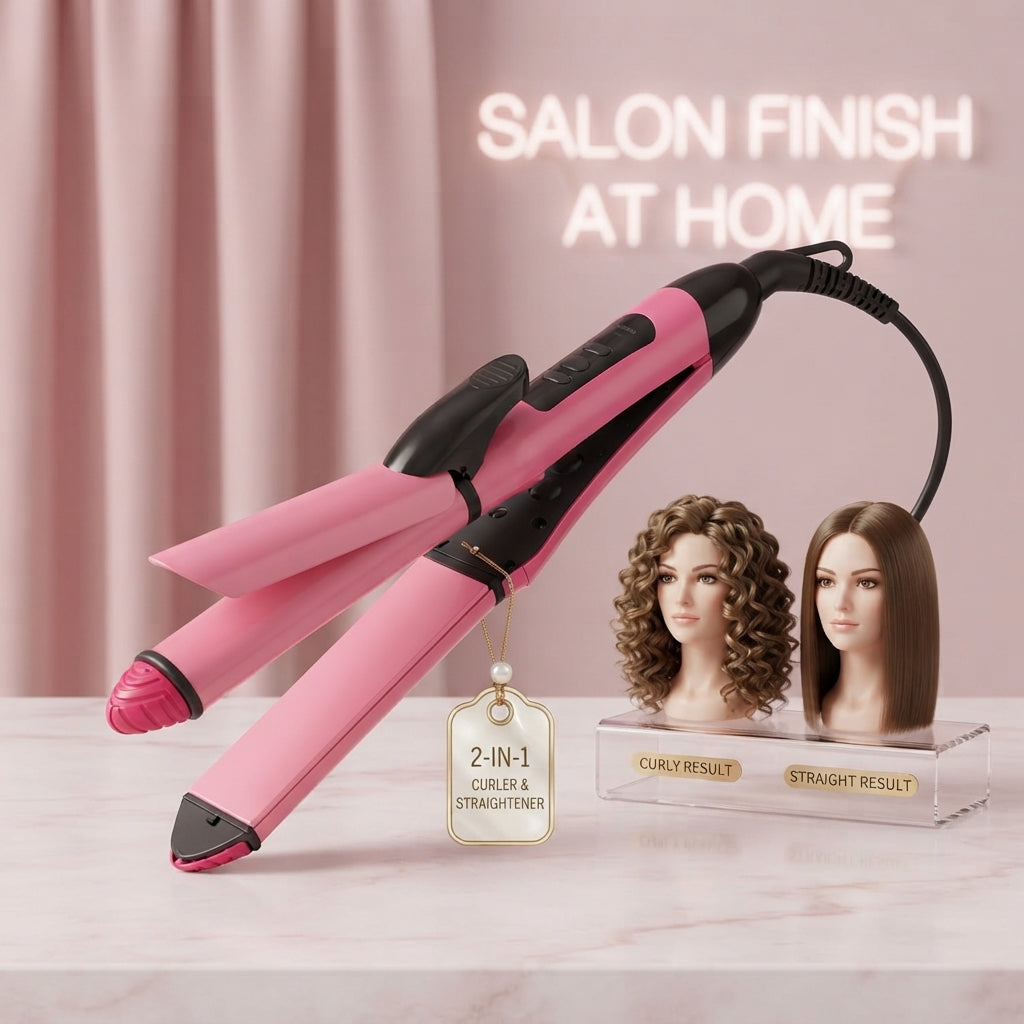 Nova 2-in-1 Professional Hair Straightener and Curler