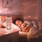 16 RGB Colour Rechargeable Rose Diamond Table Lamp with Wireless Remote