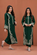 2-Piece Embroidered Suit for Women