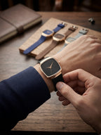 Minimalist Square Men's Watch with Silicone Strap | 4 Colors Available
