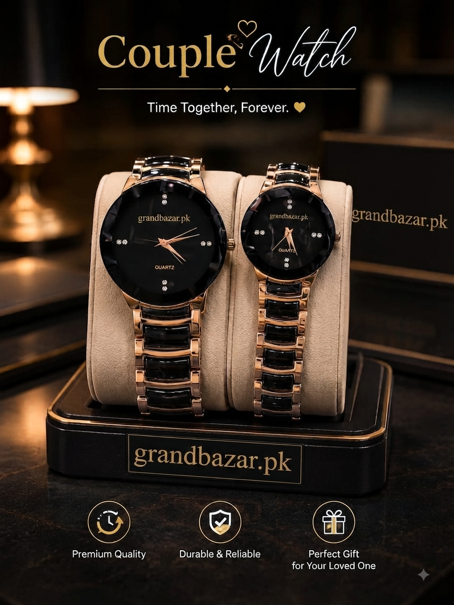 Couple Pair Watch with Metal Chain