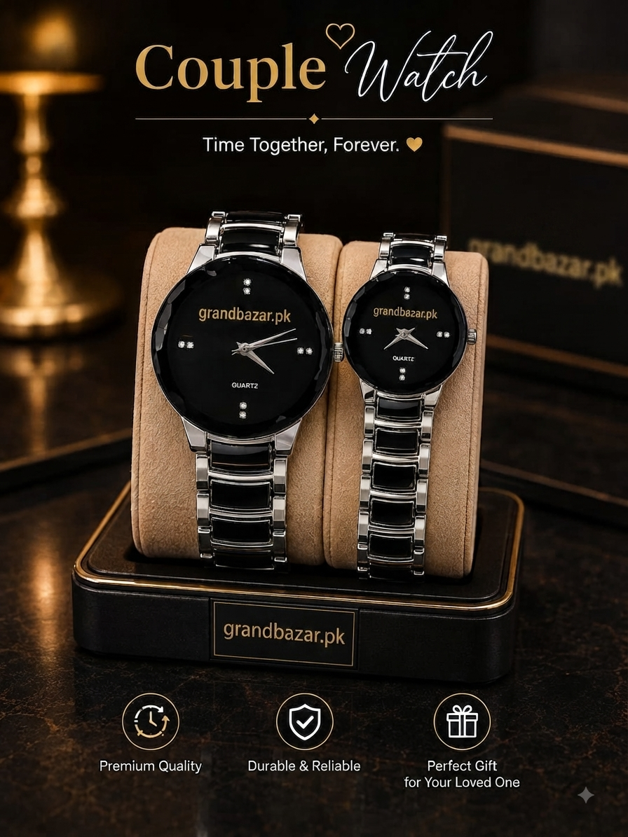 Couple Pair Watch with Metal Chain