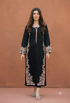 Elegant Lawn Embroidered 2Pc Suit With Plain Trouser | Summer 2026