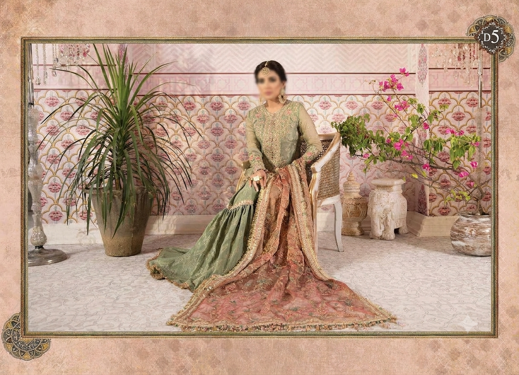 Heavy Embroidered Mysorie & Khaadi Net 3-Piece Formal Suit