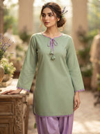 Ready to Wear Breeze Cotton 2-Piece Suit with Trendy Farshi Shalwar